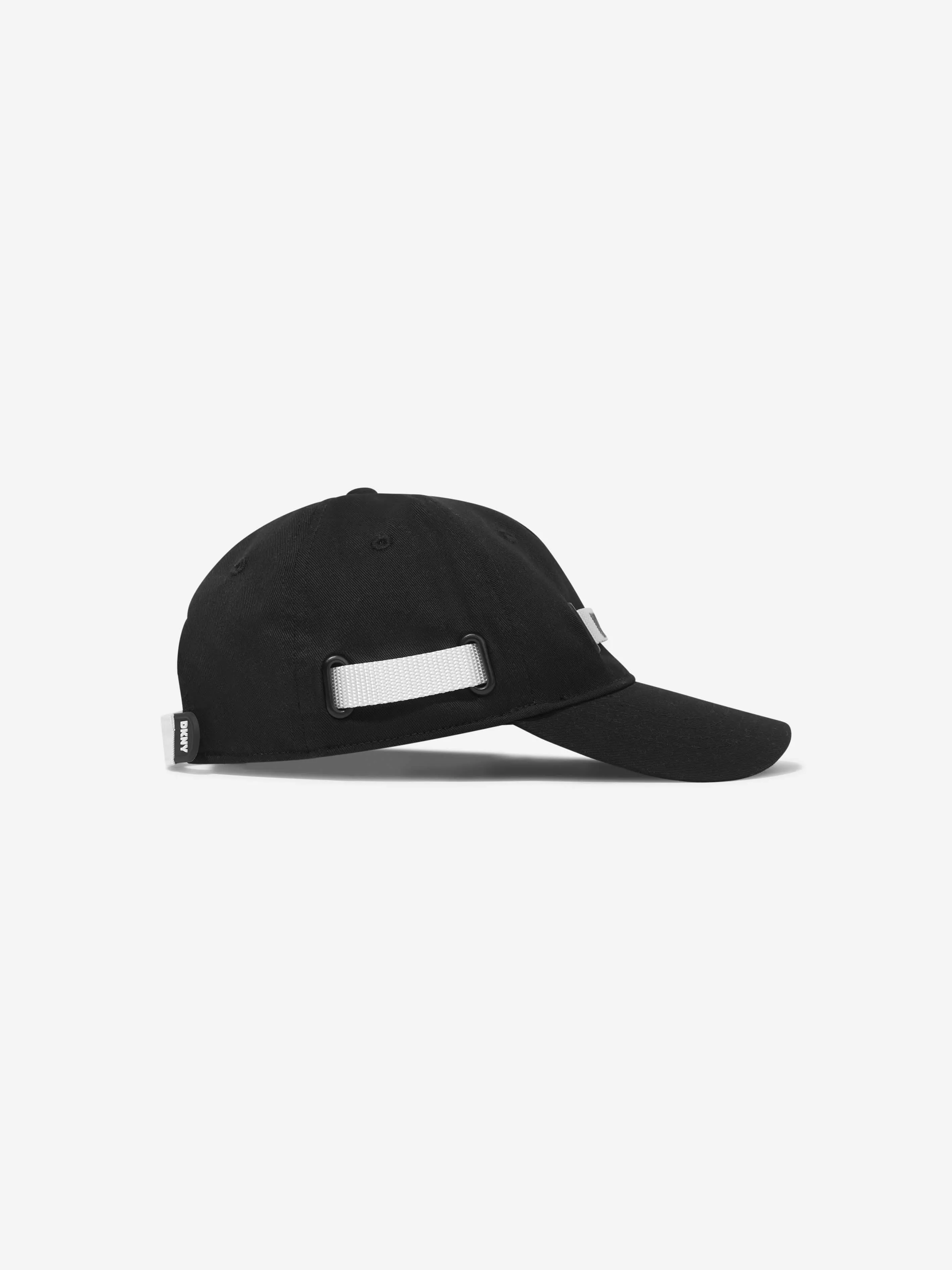 DKNY Boys Weaved Tape Cap in Black