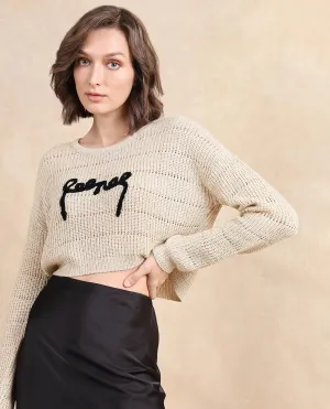 Rareism Women Dorthi Off White Relaxed Fit Plain Top