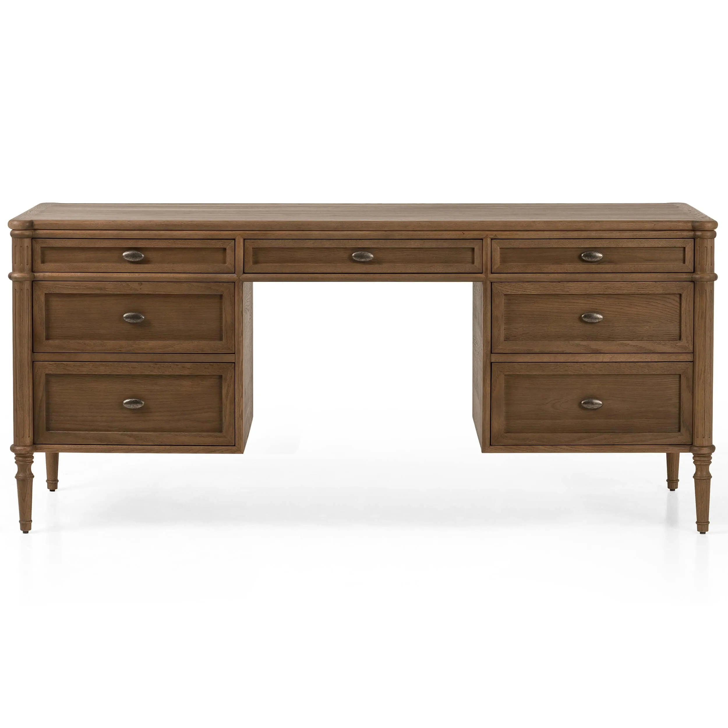 Toulouse Executive Desk, Toasted Oak