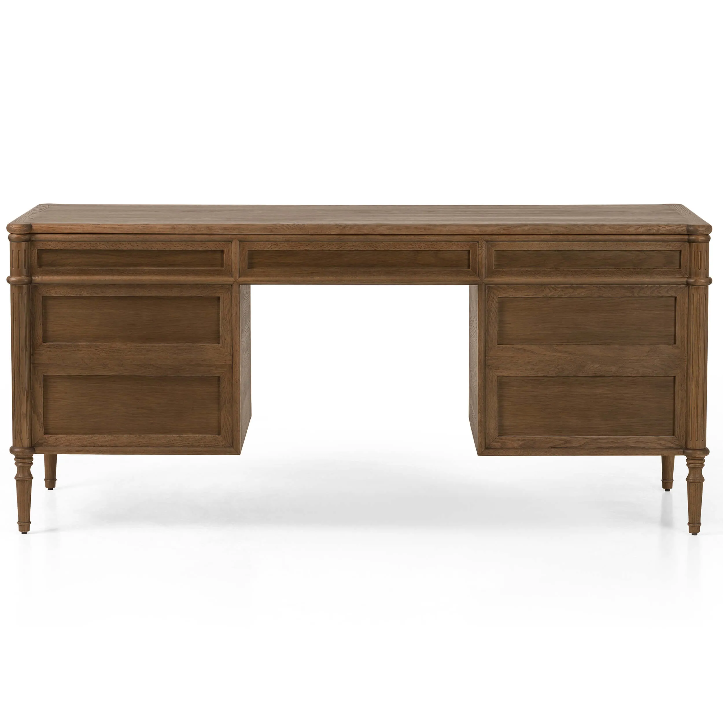 Toulouse Executive Desk, Toasted Oak